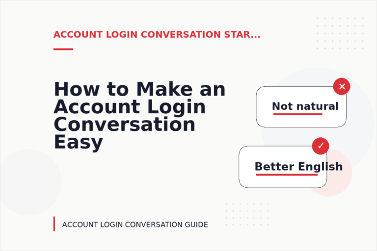 How to Make an Account Login Conversation Easy to Understand