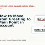 How to Move from Greeting to Main Point in Account Login Conversation English