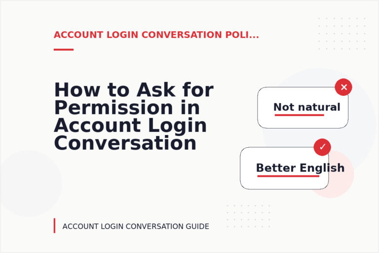 How to Ask for Permission in Account Login Conversation English How to Ask for Permission in Account Login Conversation English