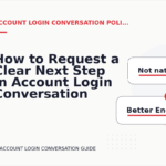 How to Request a Clear Next Step in Account Login Conversation English