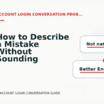 How to Describe a Mistake Without Sounding Rude in Account Login Conversation English