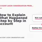 How to Explain What Happened Step by Step in Account Login Conversation English