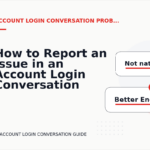 How to Report an Issue in an Account Login Conversation