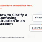 How to Clarify a Confusing Situation in an Account Login Conversation