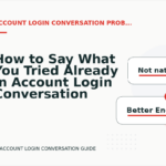 How to Say What You Tried Already in Account Login Conversation English