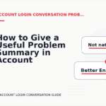 How to Give a Useful Problem Summary in Account Login Conversation English