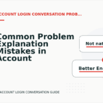 Common Problem Explanation Mistakes in Account Login Conversation English
