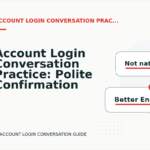 Account Login Conversation Practice: Polite Confirmation Examples