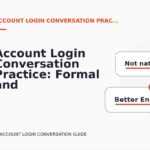 Account Login Conversation Practice: Formal and Friendly Versions