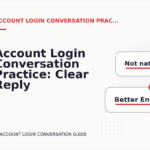 Account Login Conversation Practice: Clear Reply Patterns