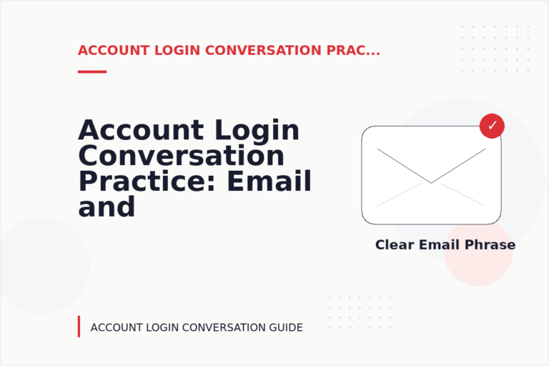 Account Login Conversation Practice: Email and Message Examples