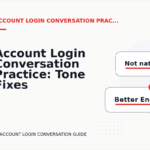 Account Login Conversation Practice: Tone Fixes for Real Situations