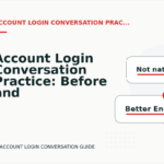 Account Login Conversation Practice: Before and After Corrections